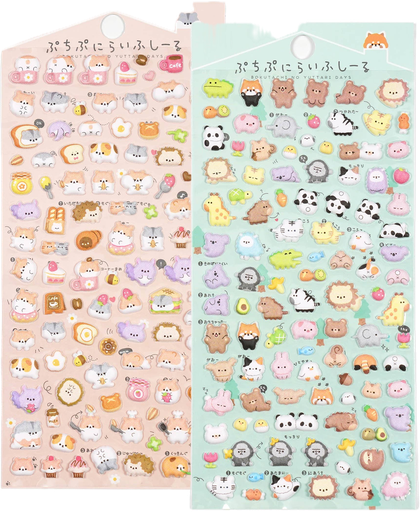 Mini puffy stickers