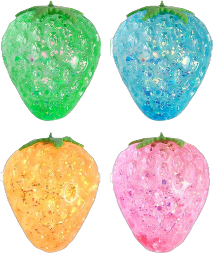Glitter strawberry squishy
